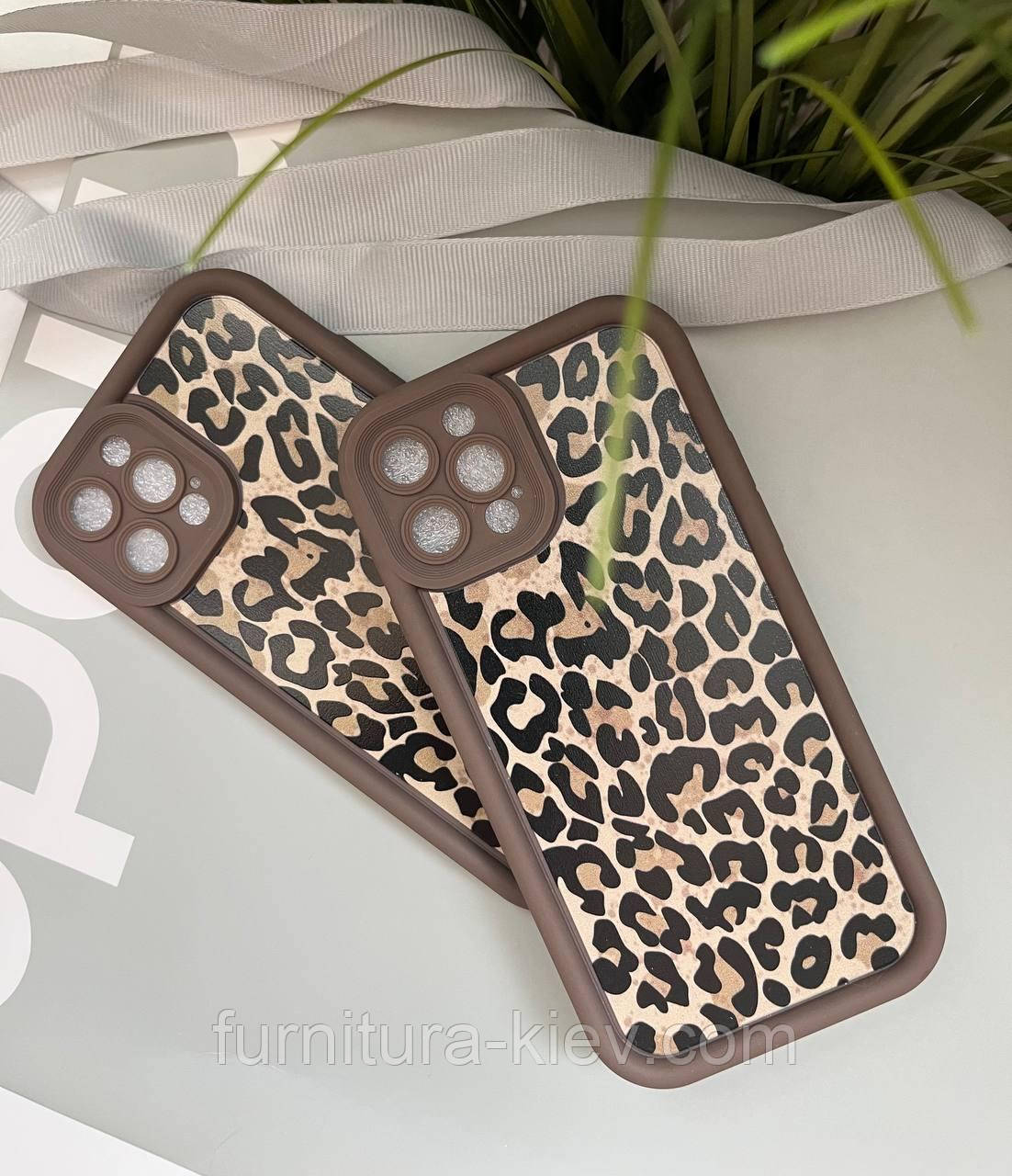 Чехол на iPhone з леопардовым принтом 12 pro, фото 1