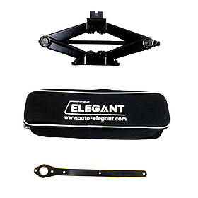 Домкрат-ромб з тріскачкою 2 т/проріз гумовий "Elegant"100832/120-413мм+сумка/посилений (6шт/ящ)