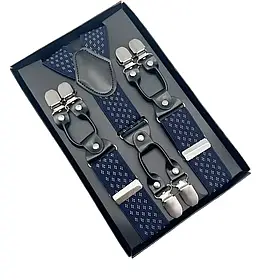 Підтяжки для штанів унісекс 6 металевих кліпс Solve — еластичні, регульовані, жаккард KT7003207