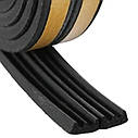 Ущільнювач E  9х4 (150м) для дверей чорний Майстер, фото 2