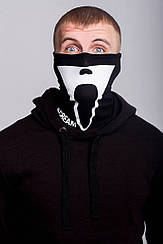 Баф Крик маска на обличчя з принтом чорна зимова літня