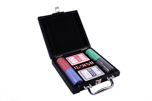 Набір для гри в покер DUKE 100 фішок 2 колоди (DL100), фото 1