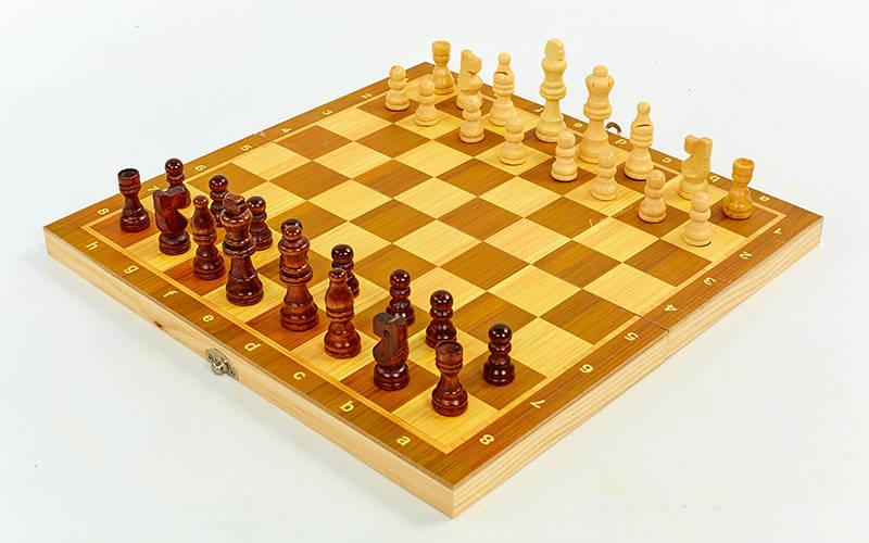 Шахи, шашки, нарди 3 в 1 дерев'яні SP-Sport W7721 24x24см, фото 1