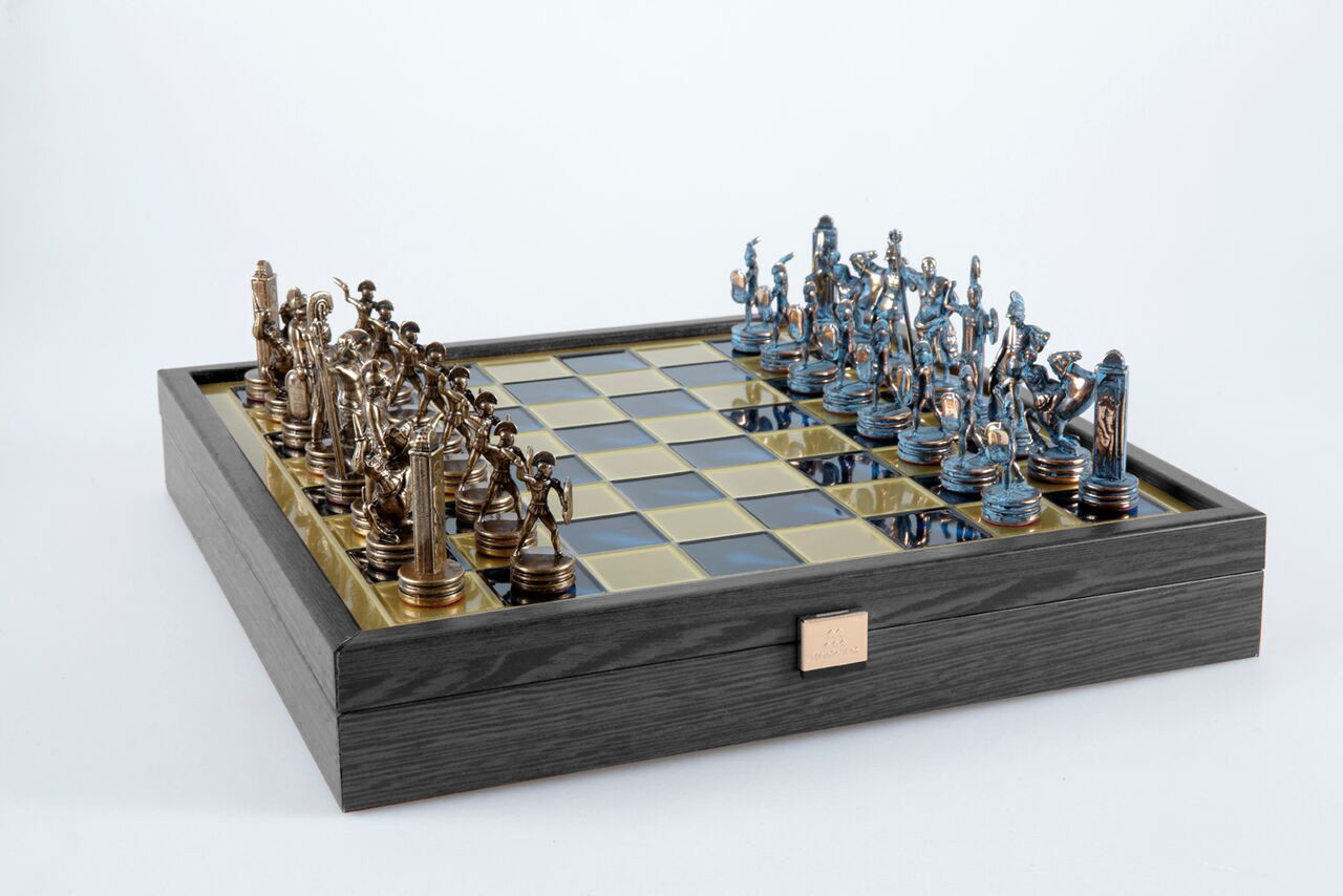 Шахи MANOPOULOS Грецька міфологія 3 кг 34х34 см (SK4BBLU), фото 1