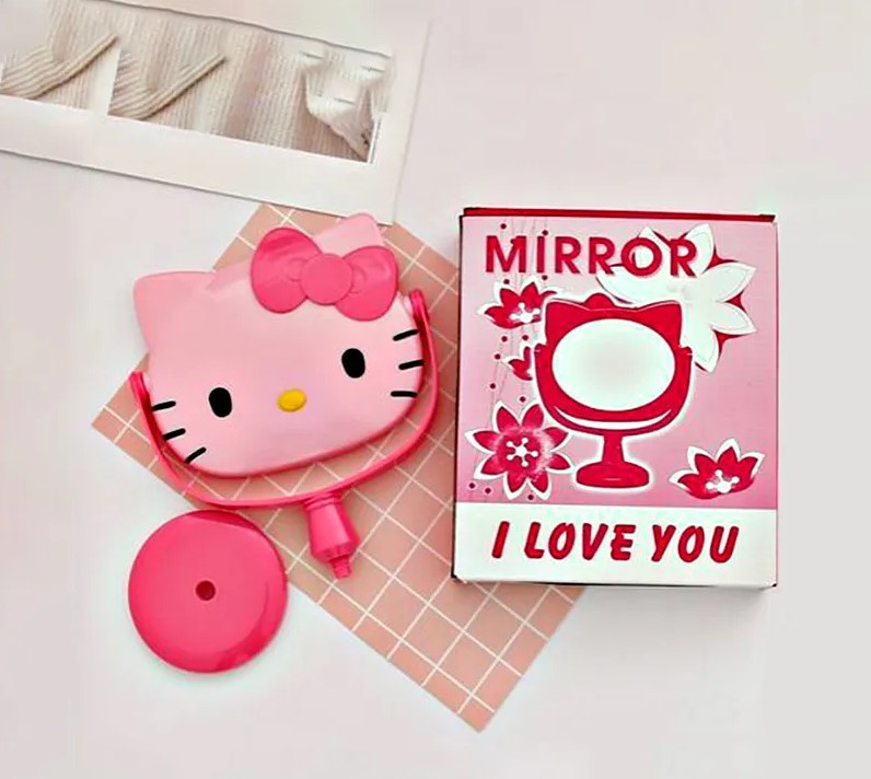 Дитяче настільне дзеркало R&G Kitty червоне, фото 1
