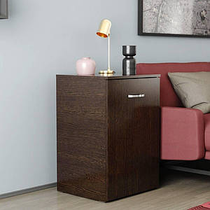 Стіл-тумба трансформер Смарт 1/2 Ferrum-decor 750x1450x600 ДСП Венге Магія 16 мм (FRD-106164)