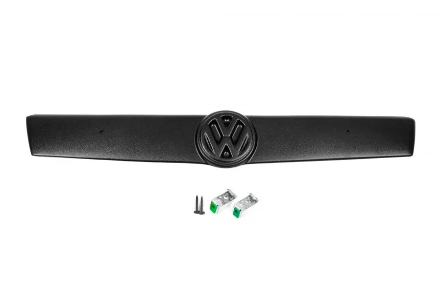 Накладки на решітку Volkswagen T4 2000-2003 зимова заглушка радіатора Фольксваген Т4 Транспортер накладка Верхня матова коса, фото 1