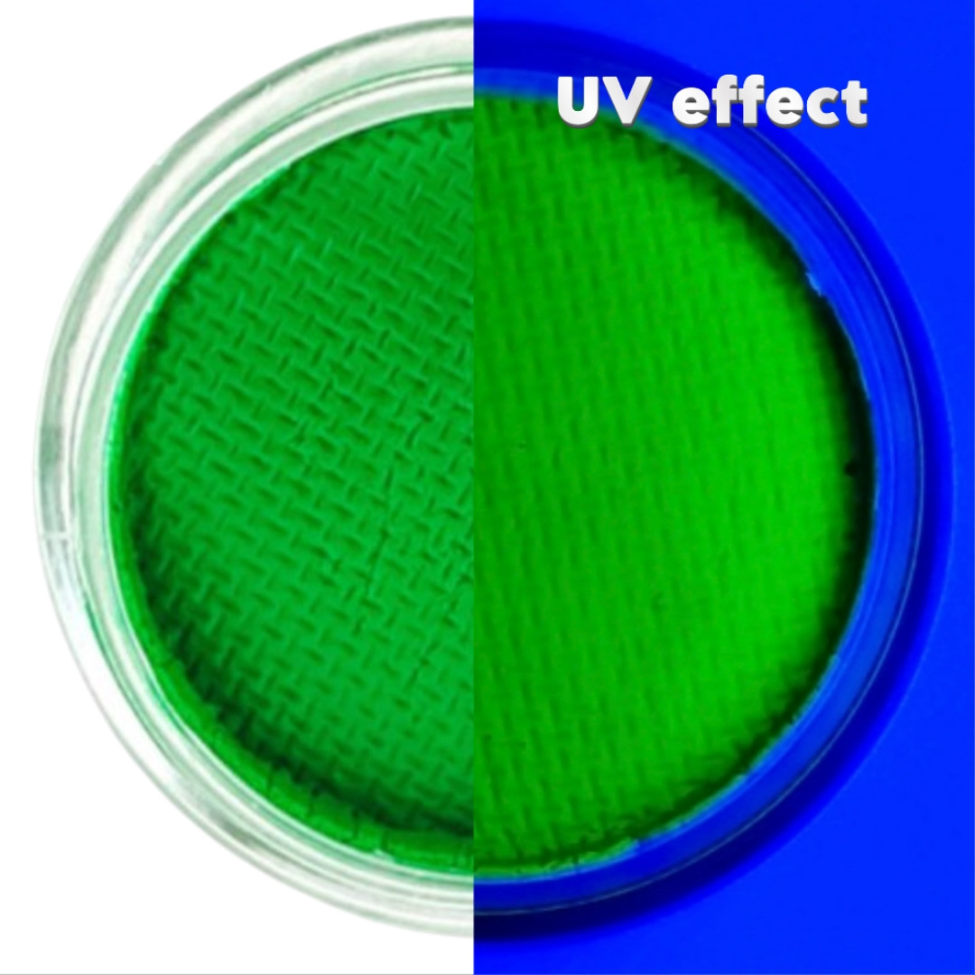 Неонова Зелена фарба аквагрим GrimMaster 10 г