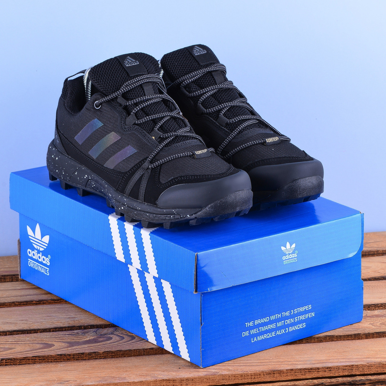 Термо Зимові Adidas Terrex Чоловічі Кросівки чорні, фото 1