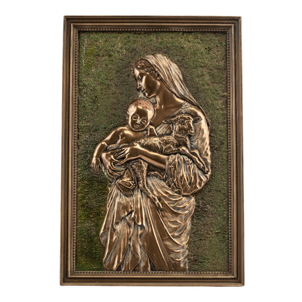 Картина барельєф Veronese Діва Марія з немовлям 23х15 см 78404A42