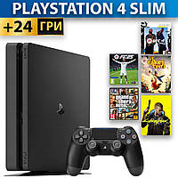 PlayStation 4 Slim +24 Игры +Гарантия Б/У