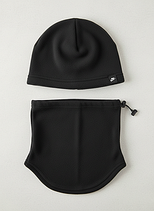 Флісовий комплект шапка та бафф для хлопчика, для тренувань та прогулянок