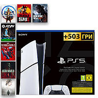 PlayStation 5 slim +503 Игры НОВАЯ +18 мес Гарантии +ps+ Primium Digital