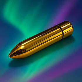 Віброкуля 10 режимів золота 9см (Анонімно), Вібропуля Вібратор для клітора