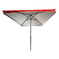 Парасолька 2*3 з клапаном Однотонна Червона