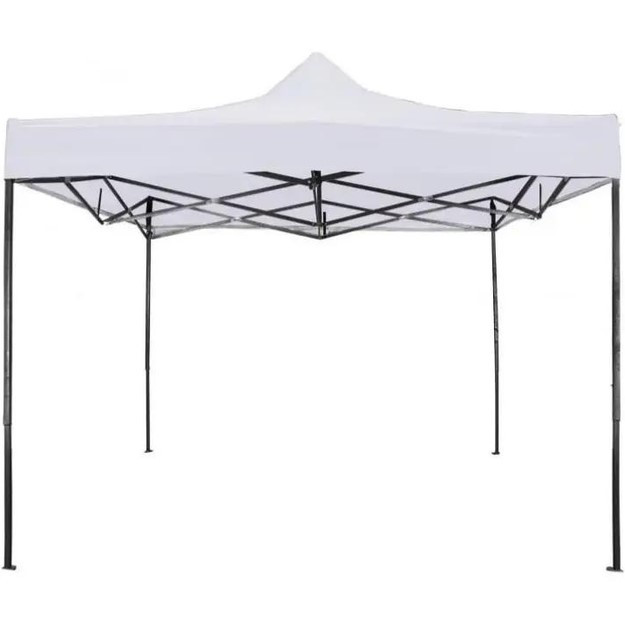 Розсувний Шатер 2*2 Білий (Чорний каркас). sh22white