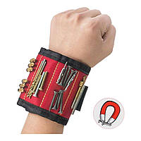 Магнітний браслет для інструментів Magnetic Wristband Червоний