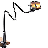 Тримач 75 см із кріпленням для телефона Гнучка Підставка Чорний MA469