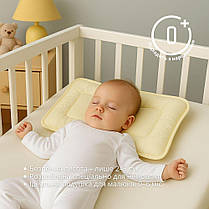 Подушка дитяча 40х60 см вовняна PAPAELLA в ліжечко для немовлят вовна, фото 4