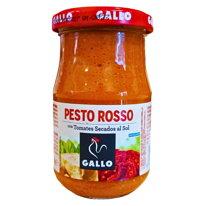 Соус Gallo Pesto Rosso з в'яленими томатами 190 г, фото 1