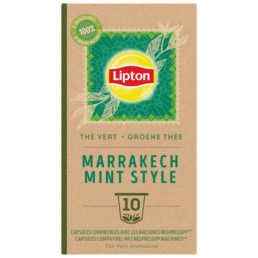 Чай в капсулах Nespresso Lipton Marrakech Mint Style, 10 шт., фото 1