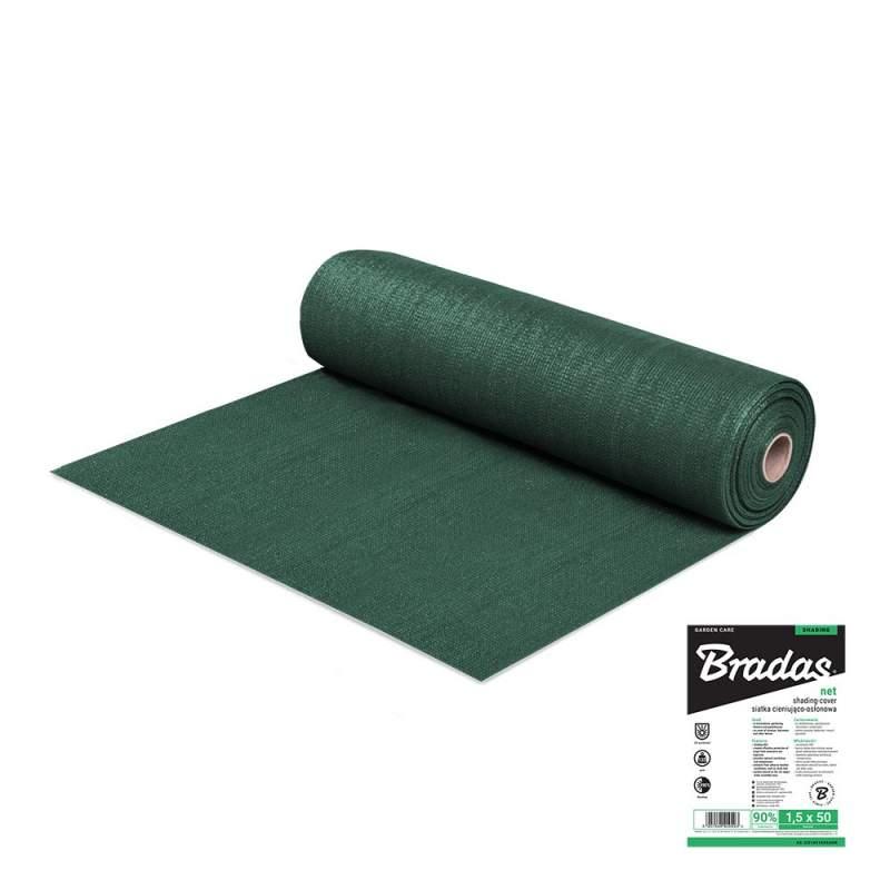 Сітка для затінення, захисна, 90%, 135 г/м², 1,2х50м, AS-CO13512050GR