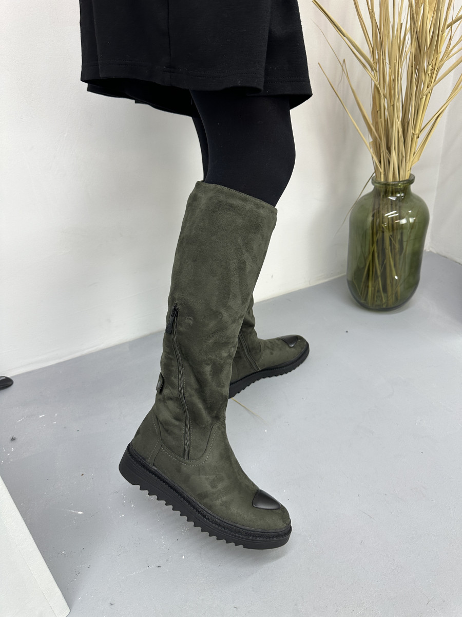 Чоботи жіночі VENSI V11 зимові замшеві 36, фото 1