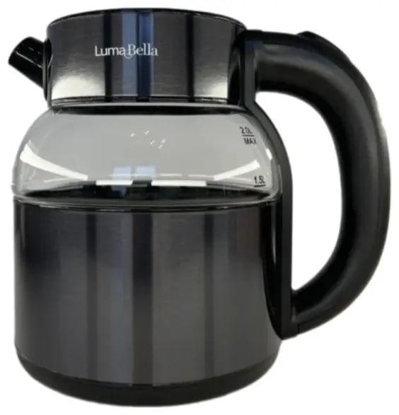 Електрочайник Luma Bella LB-59022 електричний чайник із захистом від перегрівання 2 л Чорний 1500 Вт, фото 1