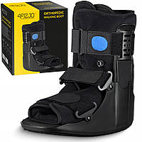 Чобіт ортопедичний, пневматичний 4FIZJO MED з регулюванням тиску Size L Black (P-5905973407298)