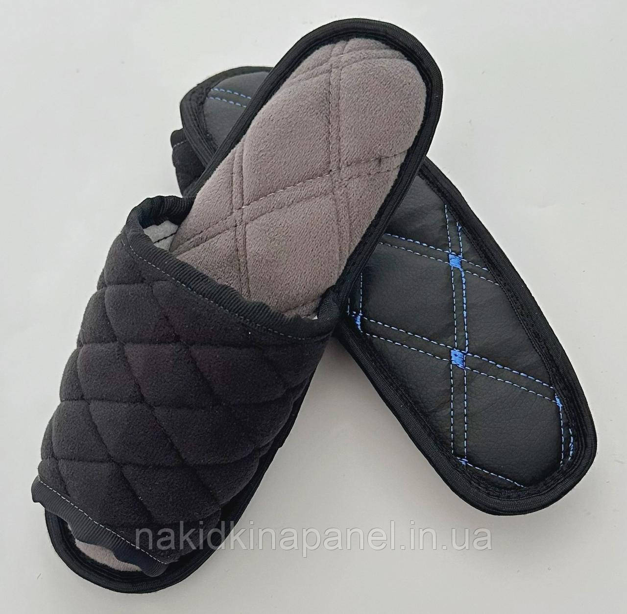 Жіночі тапочки для дому Чорні Розмір 34, фото 1