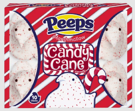 Маршмеллоу Peeps Candy Cane Marshmallow Chicks 85г