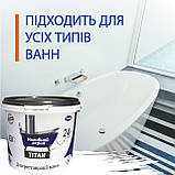 Рідкий акрил для реставрації ванни Пластол Титан (Plastall Titan) 1.2 м, фото 2