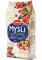 Мюслі Emco малина, чорниця та журавлина 750 г