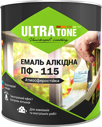 Емаль ПФ-115 «ULTRAtone» Сіра 50кг, фото 1