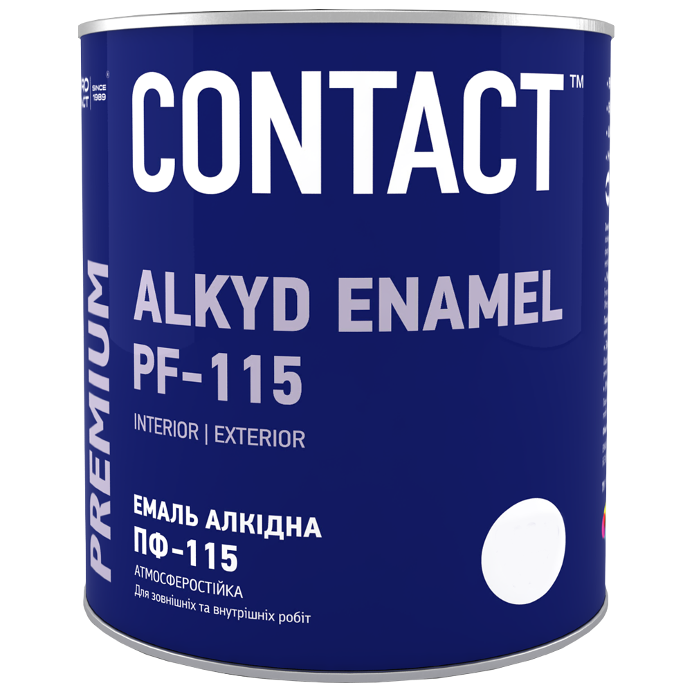 Емаль алкідна ПФ-115 Дніпро-Контакт Жовта-коричнева 50кг