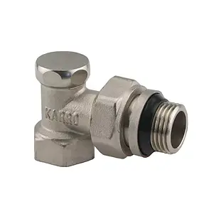 Кран рад. кутовий низ Super 1/2" з ущільн.рез. KARRO (KR329) {144/12}