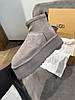 Жіночі черевики UGG Classic Mini Dipper Grey Winter Fur зимові Уггі сірі на платформі з хутром, фото 6