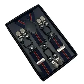 Підтяжки для штанів унісекс 6 металевих кліпс Solve — еластичні, регульовані, KT7003214