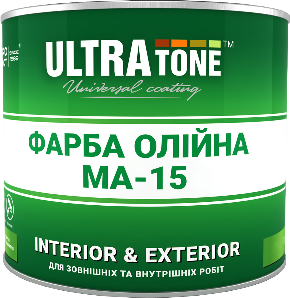 Фарба олійна «ULTRAtone» МА-15 Світло-зелена 60л
