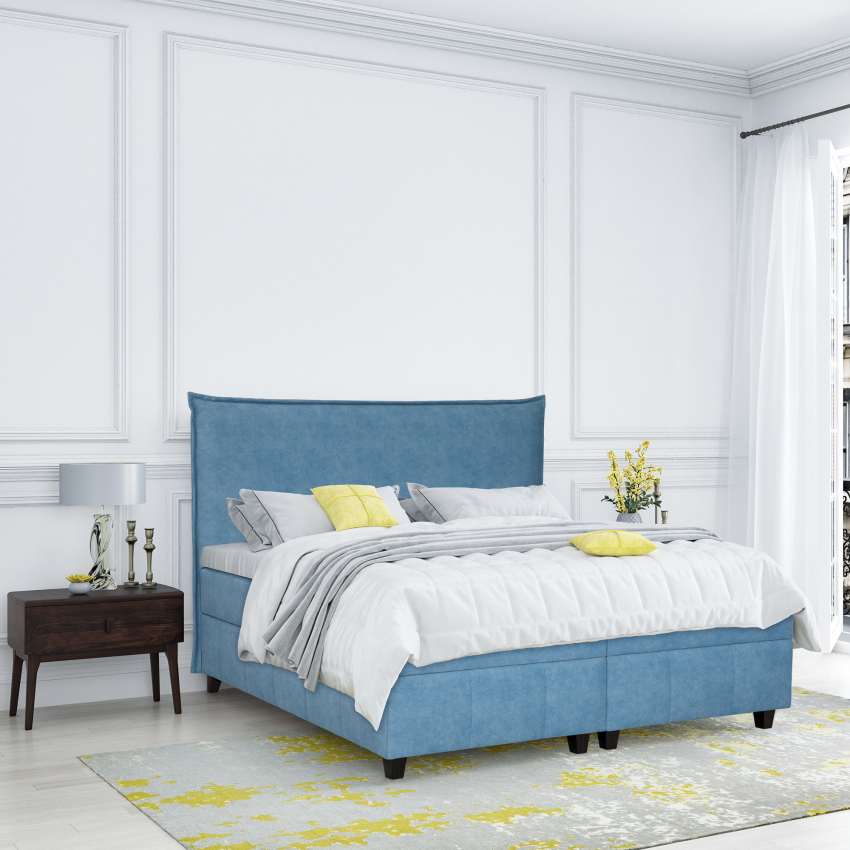 Спальна система Bruno — ліжко з підіймальним механізмом, ортопедичним матрацом і топером, фото 1