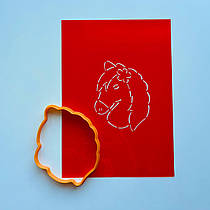 3D формочки -вирубки для пряників "Кінь 13"