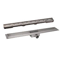 Комплект Qtap Taurus FD700 (PVD) Линейный трап из нержавеющей стали с сухим затвором 700 мм