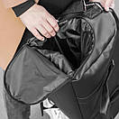 Спортивна сумка з відділом для взуття ARON Black з екошкіра чорна на 28L Унісекс, фото 9