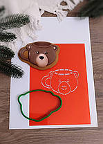 3D-формочки-вирубки для пряників "Чашка-ведмідь"