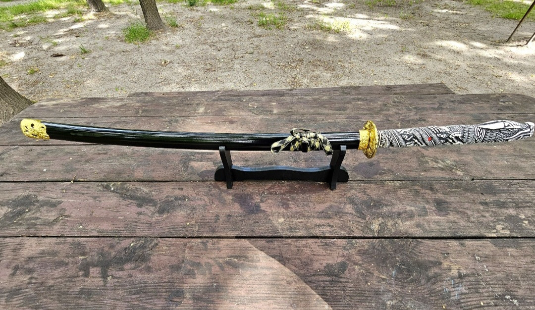 Самурайська катана + підставка, супер якість, фото 1