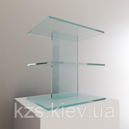 Підставка з надпрозорого скла 400х300х430мм, фото 1