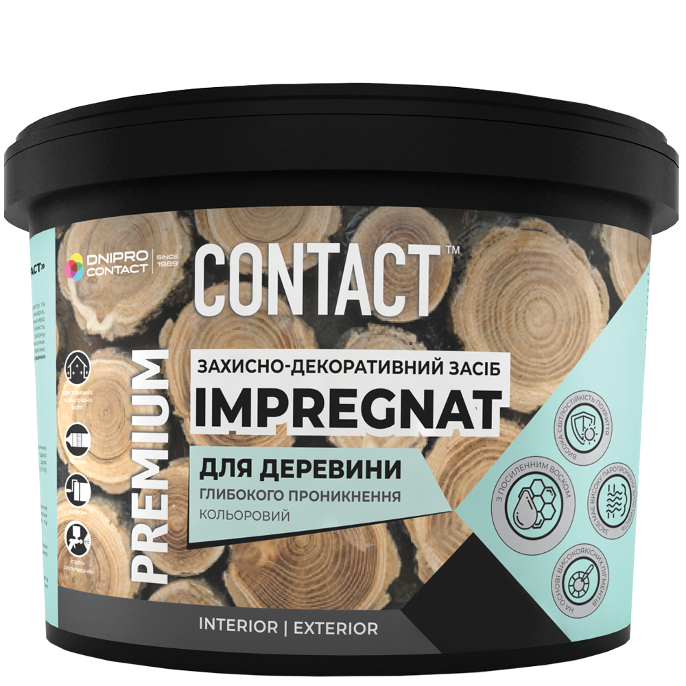 Захисно-декоративний засiб для дерева IMPREGNAT 3кг сірий