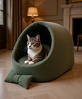 Будка для котів і собак Бліц зелена  №1 360*370*320