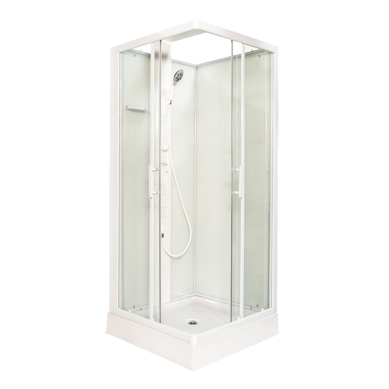 Душовий бокс Insana XW - 9852-90 90*90*215 мілкий піддон з гідропанеллю, фото 1