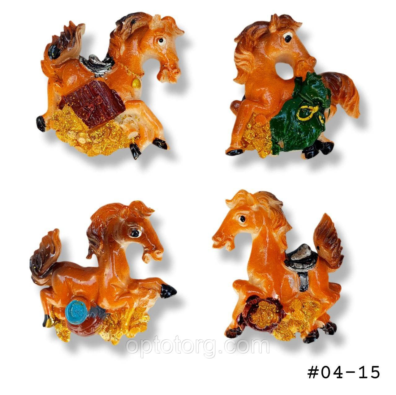 Магніт керамічний на холодильник з символом 2026 року Коня, фото 1